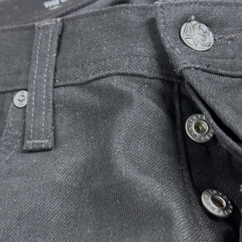 AG Adriano Goldschmied The Clyfton Relaxed Straight Jeans Mens 32x33 Black - Picture 8 of 13